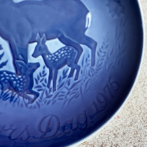 Vintage Mother’s Day 1975 Collector's Plate - Mors Dag Deer With Fawns - Picture 5 of 10
